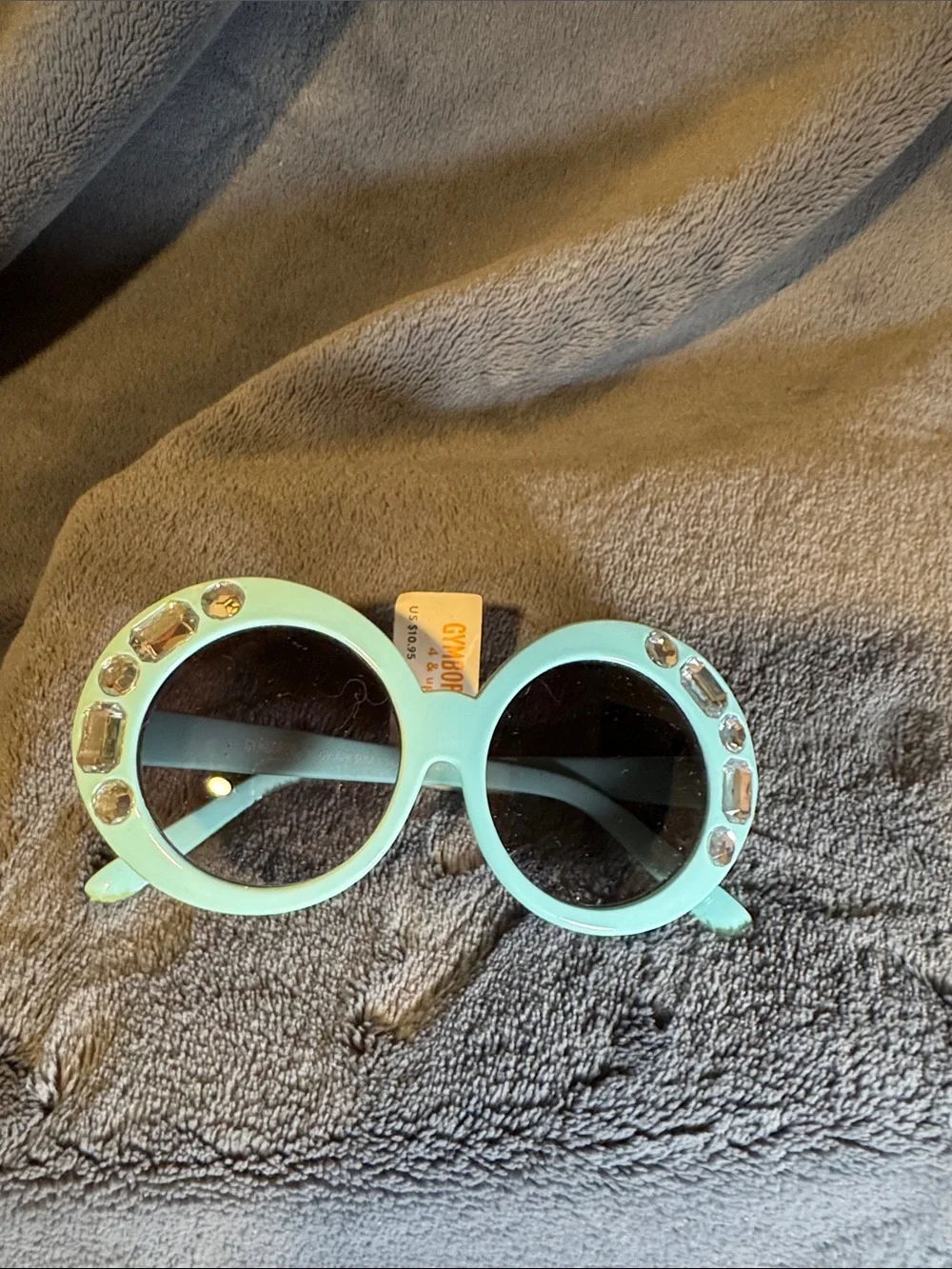 Gymboree Sunglasses Set,  Pink Butterfly & Aqua Round